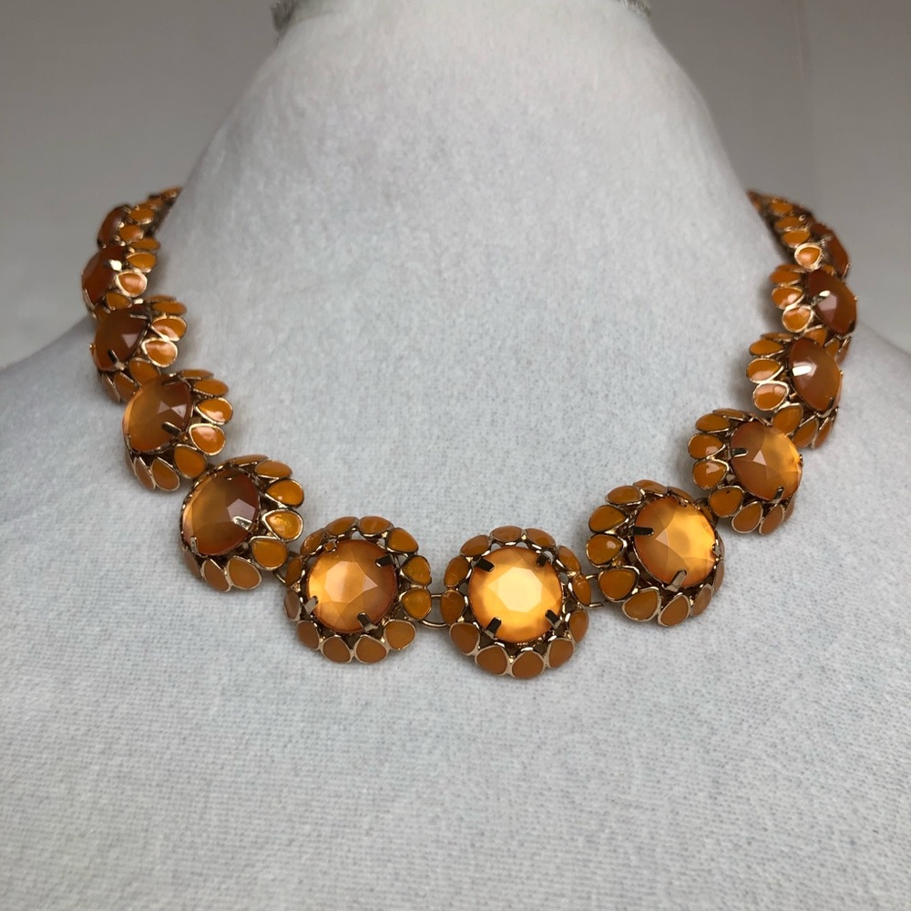 J. Crew orange statement necklace - Picture 1 of 7